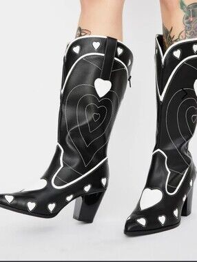 YRU Space Cowgirl Heart Boots